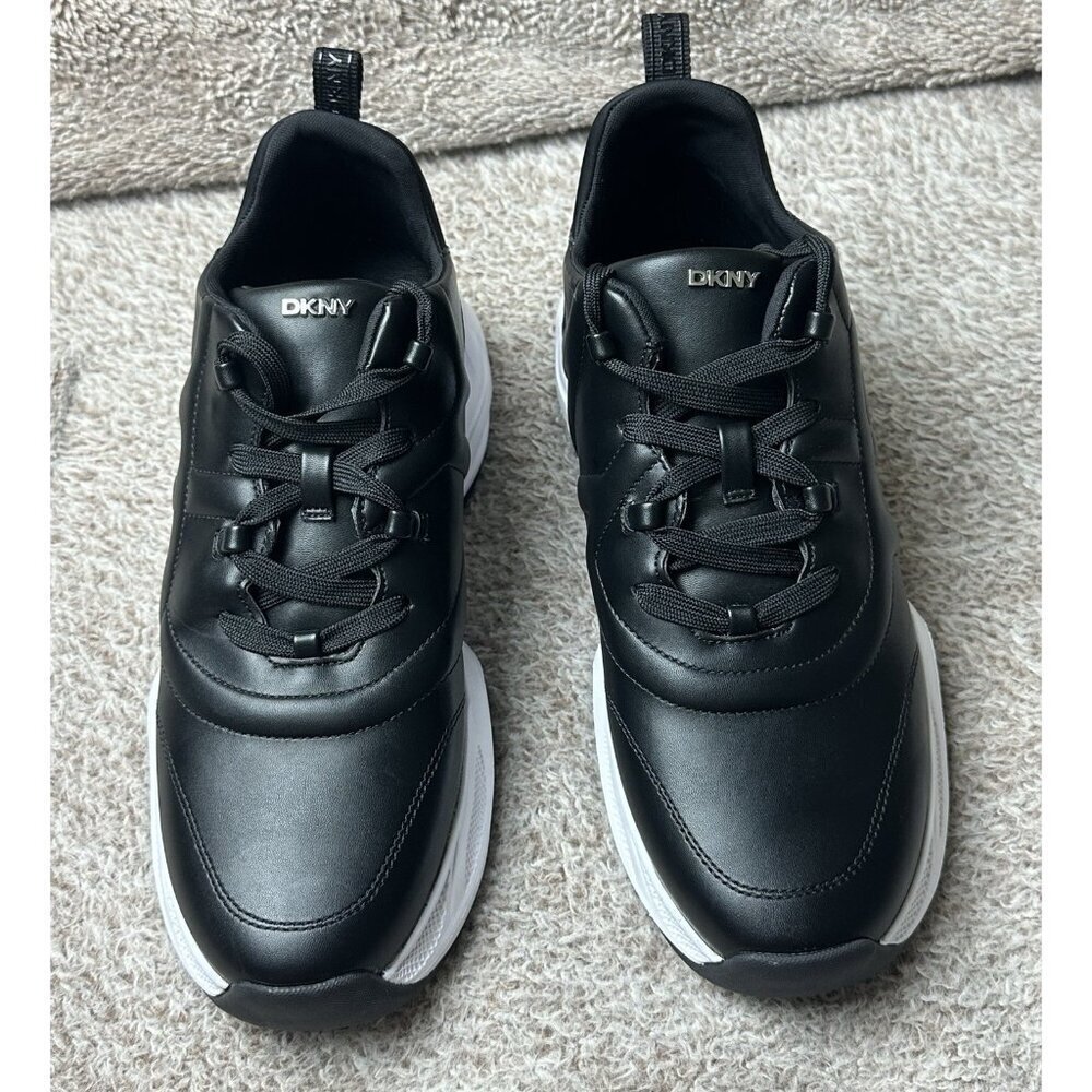 NEW DKNY Decorah Black Athletic Chunky Sole Shoes Womens Sneaker Size 10 - Picture 15 of 15